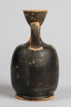 Aryballus lekythos, unknown creator; decoration: on the belly a winged Nike in right profile,