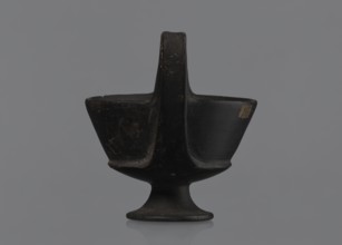 Kantharos, Kantharos black-varnished on a cup-shaped foot, vessel goblet used for banquets, 1st
