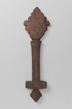 Hand-made cross, Ethiopian workshop. Hand-made cross — very schematic. It consists of a rhombus