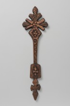 Hand cross, Ethiopian workshop. Hand cross with the upper part inscribed in a rhombus mounted on a
