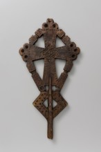 Processional cross, Ethiopian workshop. A small isosceles processional cross with slightly widening