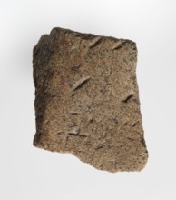 Inscription - fragment, unknown,  craftsman; inscriptions. Granite fragment with engraved