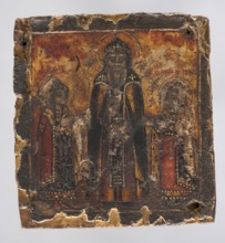 Icon: St. Theodore with His Sons — David and Constantine. Stroganoff School 1550-?. Attributed