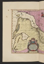 La Riviere de la Garomne et la Dordogne et la pays aux environs de Bourdeavx; map of France
