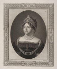 Maria Feodorovna Sophie Dorothea of Württemberg, 1759–1828, wife of Tsar Paul I. Engraving after a