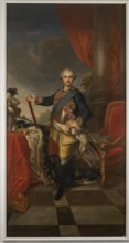 Stanislaw August Poniatowski 1732–1798 in cuirass, unknown artist from the circle of Stanislaw