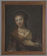 Saskia von Uylenburgh 1612–1642, wife of Rembrandt; copy after Rembrandt van Rijn 1606–1669.