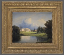 Palace in Szpanów, Peyer, Heinrich fl. 1844–1862 painter, Radziwill, palace Nieborów, after 1852,