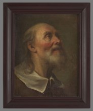Head of Saint Peter, 17th century?, Poland; portrait painting of Saint Peter; height 42.0 cm, width