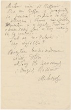 Letter to Maria Mickiewiczówna from Tadeusz Makowski 1882–1932; addressee: Maria Mickiewicz
