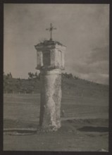 Vilnius vicinity. Chapel in Ponary. Photographer: Jan Bulhak 1876–1950. Village brick chapel, circa