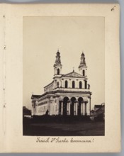 Church of St. Charles Borromeo designed by architect Henryk Marconi, view of a fragment of the