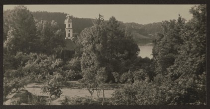 Trinopol and the Neris River, Bulhak, Jan 1876–1950, photographer; Trinopol Lithuania, churches; ca