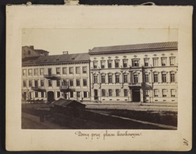 Houses at Bankowy Square Eastern frontage of Rymarska Street with Kruzy and Flatau's tenement