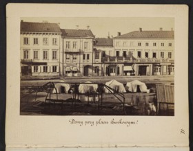 Houses at Bankowy Square Eastern frontage of Rymarska Street with Aleksander Przezdziecki's palace