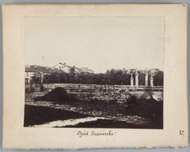 Krasinski Garden View of the gate to the Garden from Nalewki Street. On the left, buildings of