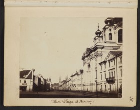 Dluga Street from Miodowa Street View towards Freta Street, Karol Beyer 1818–1877 photographer,