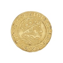 Gdansk ducat depicting Sigismund I the Old King of Poland; reign 1506–1548; coin minted in Gdansk,