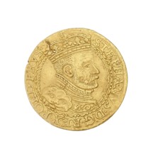 Gdansk ducat, Stefan I Batory king of Poland; 1575–1586 author, 1586, Poland, Gdansk, coin, A round