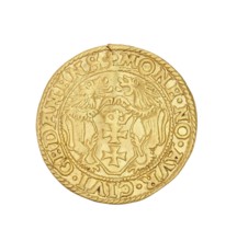 Gdansk ducat, Sigismund II Augustus King of Poland; 1544–1572, Poland, Gdansk mint, coin, A round