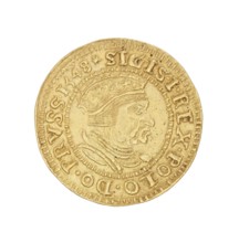 Gdansk ducat — forgery; Sigismund I the Old king of Poland; reign 1506–1548 — coin; Poland., A