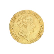 Crown ducat; Brenn, Efraim mint master; 1741–1792 mint master, co-creator; Stanislaw August