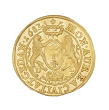 Gdansk ducat, John III Sobieski King of Poland; 1674–1696, Daniel Lesse mintmaster, 1656–1685,