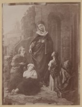 Photograph of a painting: Ignacy Jasinski 1833–1878, Alms; painting, Polish, reproduction of a work