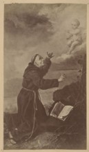 Photograph of a painting: Ignacy Jasinski 1833–1878, St. Francis; Ignacy Jasinski, reproduction,