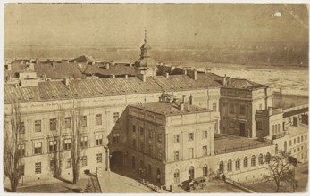 Warsaw. Royal Castle - View from the Congress Side, Jan Bulhak 1876–1950, photographer; printed by