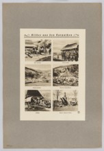 Two illustrations after photographs from The Illustrated War News 1915: 1 April 14, 1915, showing