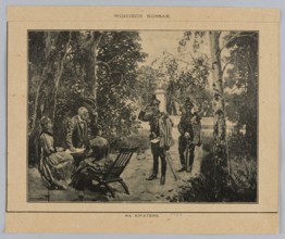 Reproduction of a painting: Wojciech Kossak 1856–1942, To the Quarters, 1889; painting; Polish