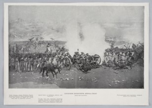 Reproduction of a painting: Wojciech Kossak 1856–1942, Fragment of the Battle of the Pyramids The