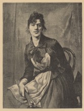 Reproduction of a painting: Anna Bilinska-Bohdanowicz 1857–1893, Self-portrait; painting; Polish