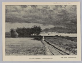 Reproduction of a painting: Karol Biske 1863–1928, Before the Storm; painting, Polish painting,