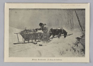 Reproduction of a painting: Alfons Borkowski 1850–1918, From the Ill Woman to the Doctor; 1899;