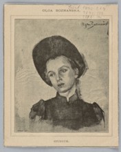 Reproduction of a painting: Olga Boznanska 1865–1940, Studyum; painting; Polish painting;