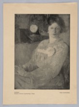 Reproduction of a painting: Olga Boznanska 1865–1940, Portrait; painting, Polish painting,