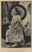 Reproduction of photographs: Portrait of Olga Boznanska with a Japanese umbrella; Portraits of