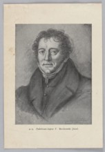 Reproduction of a drawing: Józef Brodowski 1772–1853, Portrait of the Merchant T., 1832, painting,