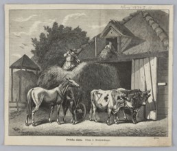 Reproduction of a painting: Józef Brodowski 1828–1900, Hay Cart, 1874; painting; Polish painting;