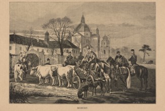 Reproduction of a painting by Józef Brodowski 1828–1900, Mohort; woodcut by Bronislaw Puc fl. ca.