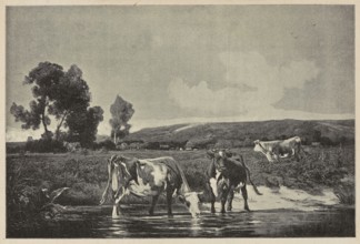 Reproduction of a painting: Karol Brodowski 1784–1832, From Our Meadows, 1900, painting;