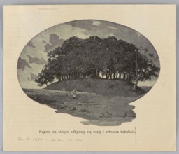 Reproduction of a painting: Kazimierz Broniewski ca. 1864–?, Mound where Babin feasts and