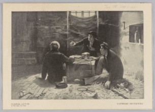 Reproduction of a painting: Kazimierz Broniewski ca. 1864-?, Division of the Spoils; reproduction