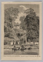 Wiila Ursynów near Warsaw; boats, gardens, palaces Warsaw; Ursynów Warsaw; painting; graphic art;