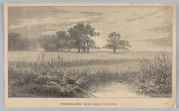 Summer Morning; 1883; drawing by Feliks Brzozowski 1836–1892, reproduction by C. Angerer & Göschl