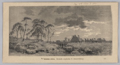 After sunset; Brzozowski, Feliks 1836–1892 draughtsman/author; Krajewski, Jan fl. 1874–1887 woodcut