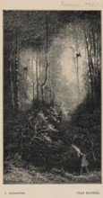 Reproduction of an engraving: Feliks Brzozowski 1836–1892, A String of Sunflowers; 1903 —
