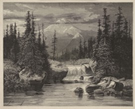 The area around Muran in the Tatra Mountains; woodcut illustration after Feliks Brzozowski